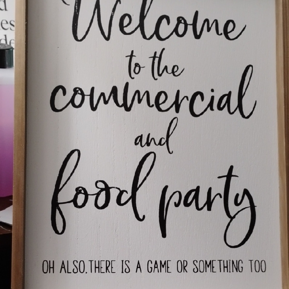 Chic Welcome Sign for Commercial and Food Party